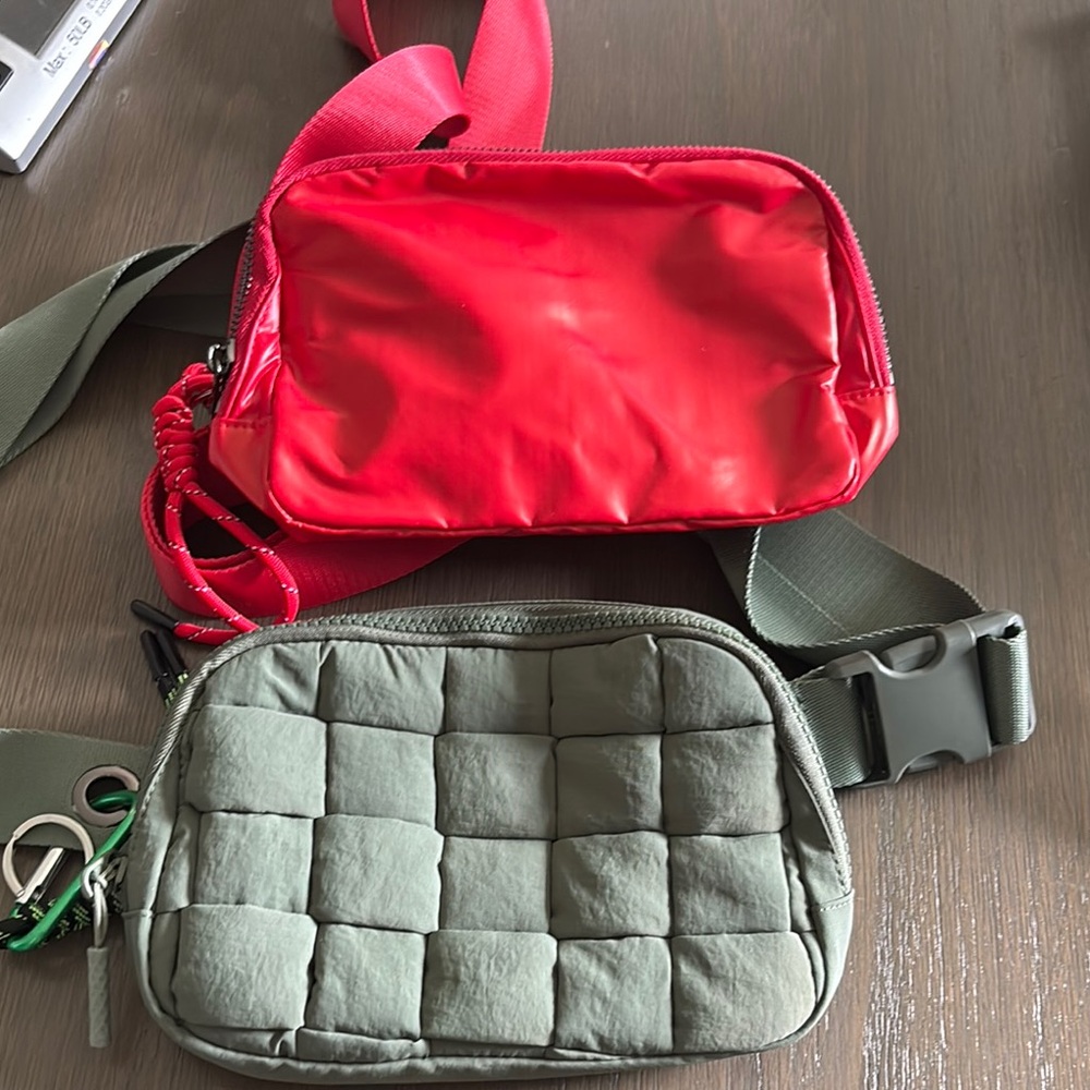 Stylish Red and Green Crossbody Bags